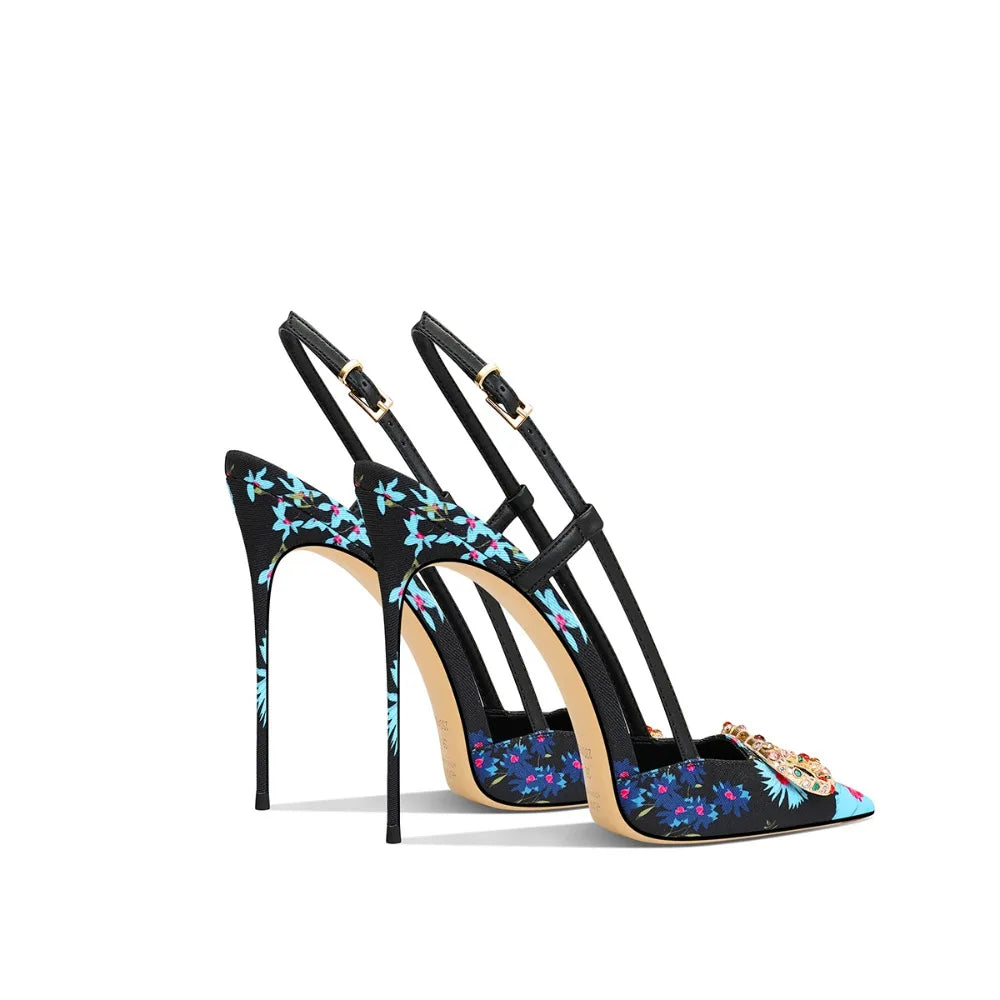 Élise Hollow Point Leather Stiletto