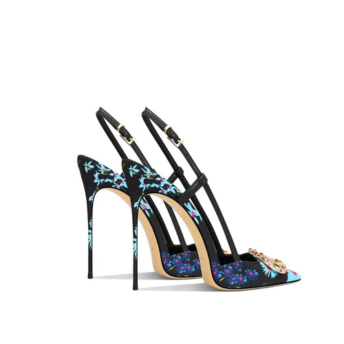 Élise Hollow Point Leather Stiletto