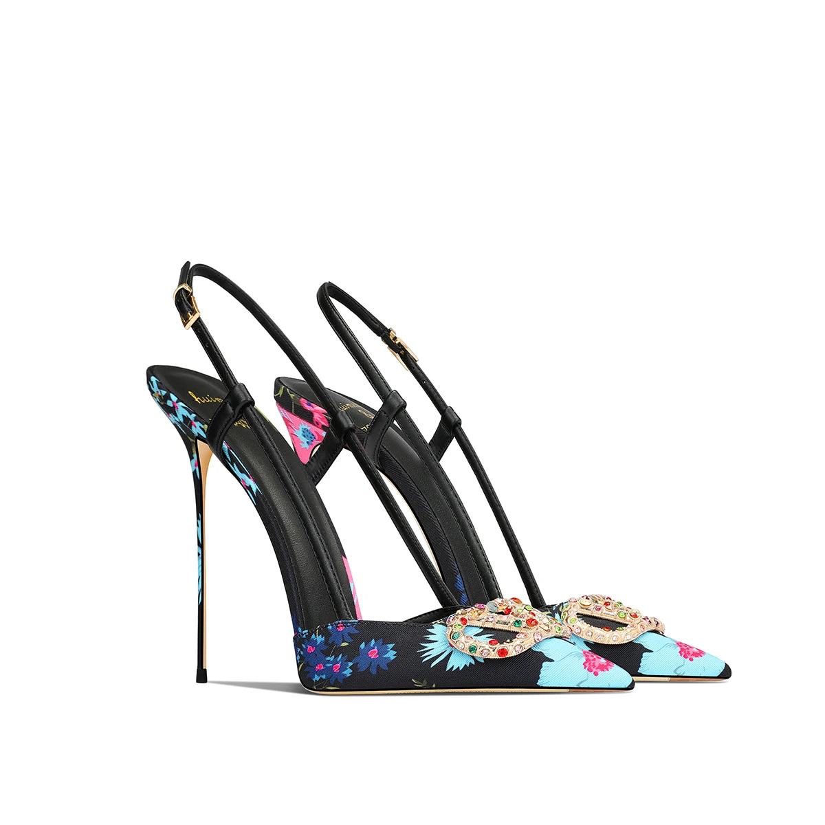 Élise Hollow Point Leather Stiletto